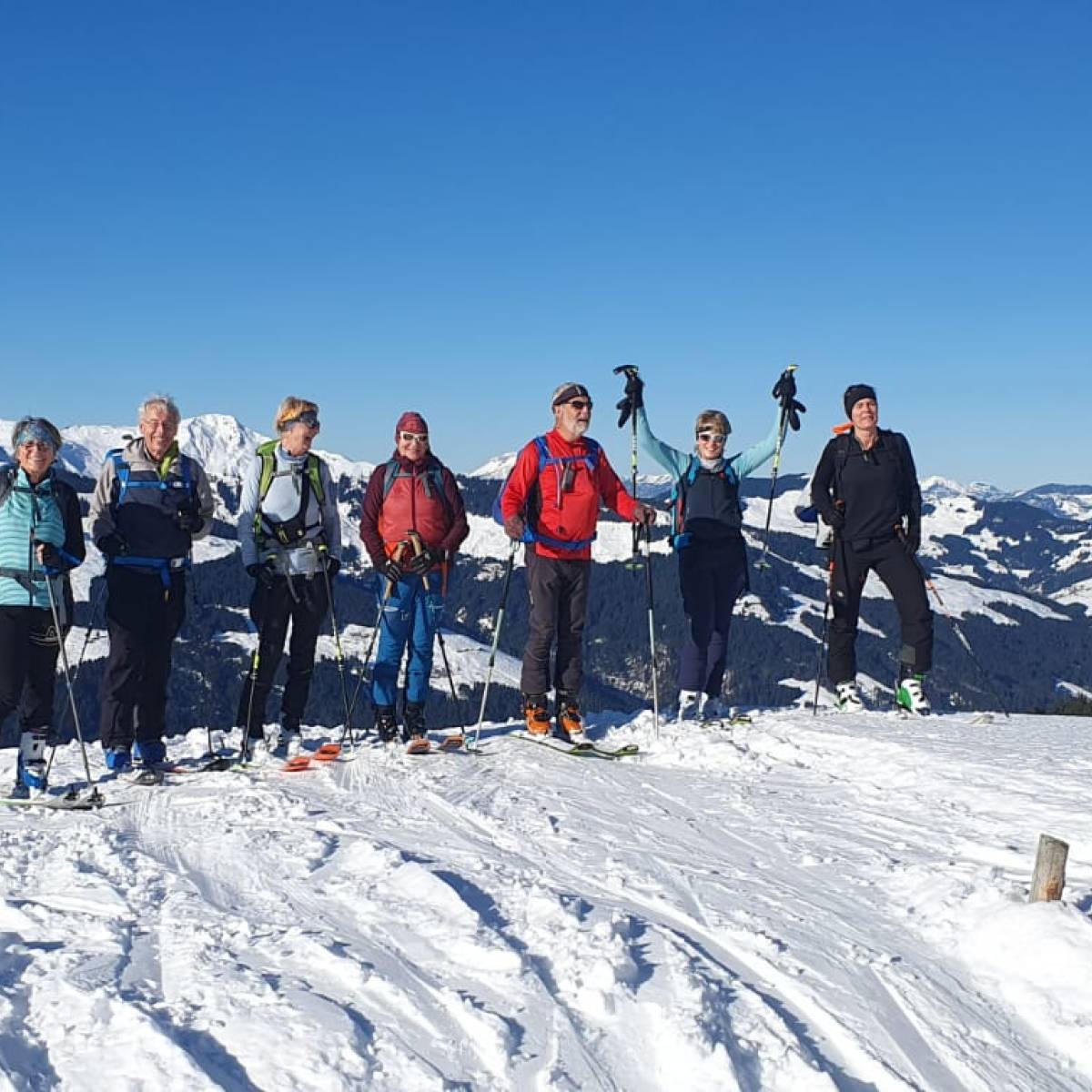 Skitour unter der Woche auf den Ramkarkopf am 18.12.23 mit Brigitte Bock